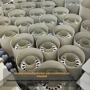 Colono de flujo vertical Equipo de acuicultura a pequeña escala Equipo de sedimentación de separación de aguas residuales eficiente para pesca - Product Image 6