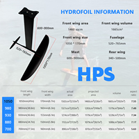 Nouvelle planche de surf électrique OEM HPS 1050 Wing Foil Hydrofoil en carbone pour le kitesurf