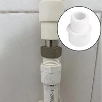 Raccord universel en PVC, adaptateur mâle, raccord de tuyauterie - Douille x filetage mâle, couplage PVC, connecteur de tuyauterie pour plomberie et conduite d'eau