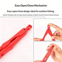 Pince à poisson super légère en plastique avec dents dentelées pour une extraction sûre des hameçons, 3 couleurs, vente en gros