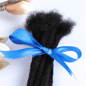 100% Fatto a mano Dei Capelli Umani Dreadlock Estensioni <span class=keywords><strong>Afro</strong></span> Crochet Treccia Faux Locs Dreads - Product Image 3