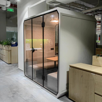 Cabine de bureau modulaire personnalisable, facile à combiner, cabine de travail acoustique, cabine téléphonique insonorisée