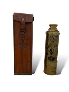Engraved 26 Inch Antique <b>Brass</b> <b>Telescope</b> with Leather Case and Sun Shade Vintage Nautical Maritime Creative Home Decoration - Product Image 3