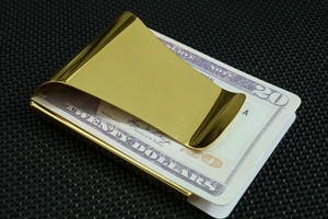 * * * مقاطع نقود من الفولاذ المقاوم للصدأ بطاقة هوية رفيعة للرجال والنساء محفظة مقاطع نقود معدنية - Product Image 6