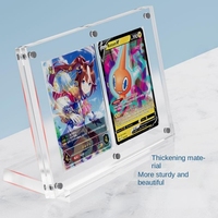 Vente directe fabricant : Vitrine d'exposition en acrylique poli pour cartes magnétiques TCG One Piece Collection, 2/3 emplacements, luxe moderne