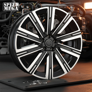 Rines de Aleación de Aluminio Forjado de 22 Pulgadas ET42.5 Negros, 5x120, Rines Personalizados de Múltiples Radios para Land Rover - Product Image 1