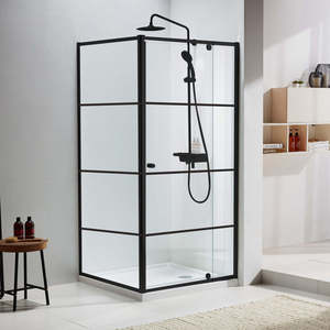 Pantalla de <span class=keywords><strong>ducha</strong></span> esquinera de una pieza, pivote estándar para <span class=keywords><strong>ducha</strong></span> de Australia y Nueva Zelanda, color blanco - Product Image 3