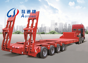 Essieu de direction hydraulique, semi-remorque à plateau bas à forte charge/remorque modulaire/véhicule spécial transportant des charges lourdes - Product Image 4