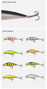 8.3cm/8.8g flottant méné <span class=keywords><strong>leurre</strong></span> vibrant jigging eau douce eau salée leurres de pêche pour <span class=keywords><strong>truite</strong></span> bar saumon - Product Image 5