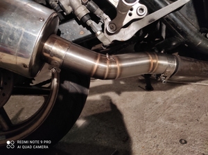 Tubo de Escape para Motocicleta GSXR 600 750 GSXR700 GSXR750, Tubo de Enlace Medio Deslizante para Suzuki <span class=keywords><strong>GSX</strong></span> <span class=keywords><strong>R600</strong></span> R700 R750 K7 <span class=keywords><strong>K8</strong></span> - Product Image 3