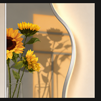 Décoration murale LED en cristal en forme de tournesol, art lumineux botanique de forme organique pour chambre, entrée, salon, hôtel, chambres d'hôtes et intérieurs