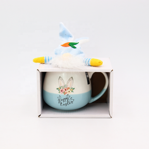 Factory Wholesale Custom High Quality <strong>Easter</strong> Color Glazed Ceramic <strong>Mugs</strong> with Gift Color Box Packaging and Doll 13oz Cute Cups - Product Image 6