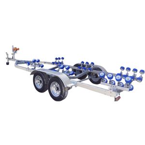 <span class=keywords><strong>Remorque</strong></span> <span class=keywords><strong>bateau</strong></span> à <span class=keywords><strong>double</strong></span> essieu 2000 kg, châssis galvanisé pour bateaux jusqu'à 23 pieds, <span class=keywords><strong>remorque</strong></span> ponton robuste résistante à l'eau salée - Product Image 6