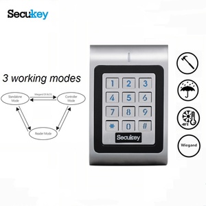 Secukey SK1-W một Relay Bàn phím điều khiển truy cập Wiegand 26 ~ 37bits kim loại độc lập cho khóa cửa duy nhất 125Khz hoặc 13.56MHz - Product Image 1