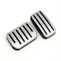 Couvre-pédales de frein en alliage d'aluminium argenté pour Tesla Model 3 Highland Model Y M3H Accessoires Antidérapants Performance Pédale de frein
