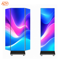 Écran LED portable 1280x1920 P1.86 P2 P2.5, écran numérique pliable GOB pour la publicité, les conférences et les expositions