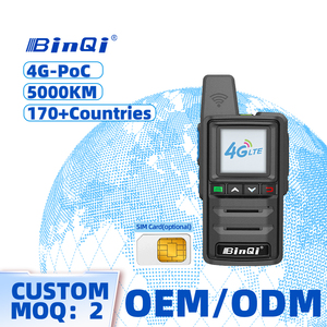 Radio POC 4G para Campismo al Aire Libre, 199 Canales, Llamada de Grupo Única, Cargador Tipo-C, Tarjeta SIM Global PTT, Walkie Talkie de Largo Alcance, Radio Bidireccional - Product Image 1