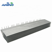 Profil d'extrusion 400W 500W en graphène, dissipateur thermique à refroidissement actif, tube en aluminium pour applications industrielles LED