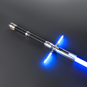 Sable de luz <span class=keywords><strong>Cal</strong></span> Kestis Jedi Crossguard empuñadura de metal RGB Pixel Swing suave doble hoja Force FX Light Saber Heavy Dueling Sword - Product Image 4