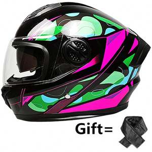 Casco Integral Eléctrico de Doble Lente para Automóvil, para Hombre y Mujer, Universal para las Cuatro Estaciones - Product Image 1