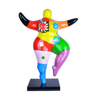 Escultura de bailarina de ballet hecha a mano personalizada linda mujer gorda estatua de resina arte estatuilla de fibra de vidrio