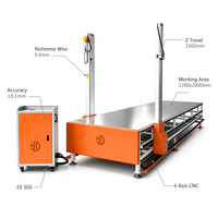Máquina CNC de 4 Ejes para Espuma con Hilo Caliente, Control Remoto Automático para Esculturas y Modelos 3D Complejos
