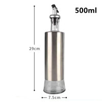 Bouteille avec couvercle verseur et buse, 200ml 300ml 500ml, pour utilisation de cuisine, conteneurs d'huile en verre et de vinaigre, 1 pièce, offre spéciale