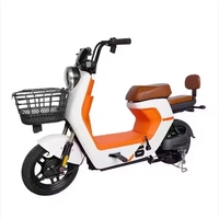 Trottinette Électrique Adulte Femme avec Moteur Avant 48V, 3 Vitesses, Cadre en Acier, Batterie Plomb-Acide, Roues de 14 Pouces