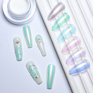 Vinimay <strong>Nail</strong> Art Magic Mirror <strong>Powder</strong> Chameleon Mirror Effect Nontoxic Organic Colored <strong>Nail</strong> <strong>Powder</strong> <strong>Chrome</strong> Mirror Moonlight <strong>Powder</strong> - Product Image 5