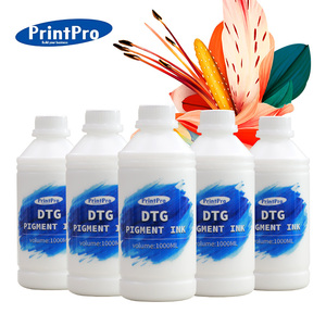 Printpro Cao Cấp Tùy Chỉnh Dệt Dtg Mực 1000Ml Cho I32000 Màu Sắc Sống Động Cmyk Trắng Sinh Thái Mực Dung Môi Cho Chuyển In T-Shirts - Product Image 1
