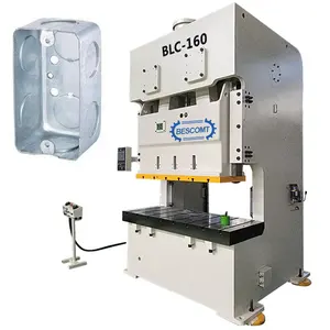 BESCO 160 Ton c-frame Double Crank Stamping Punching Press Electrical Junction Box Making Machines metal box making machine