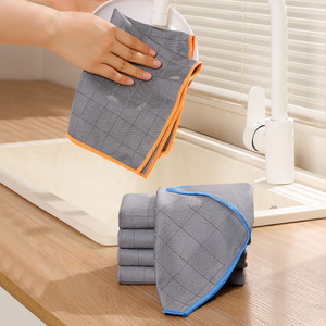 Chiffon de nettoyage en microfibre sans peluches et sans traces pour vitres, cuisine, voiture, miroir, 30x40cm – Vente en gros directe usine - Product Image 4
