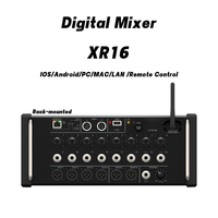Console de mixage numérique Paulkitson XR16 Console audio en métal 16 canaux Système de sonorisation Mélangeur de son