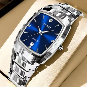 Nouvelle montre pour homme avec bracelet en alliage, étanche, à quartz, avec calendrier et aiguilles, épaisseur du boîtier de 10 mm - Product Image 1