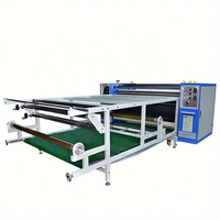 Presse à chaud automatique 1900 mm pour sublimation par transfert d'huile, avec rouleau rotatif pour tissus, literie et rideaux