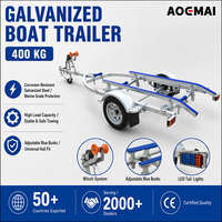 AOMAI Bateau pneumatique de haute qualité pour la pêche avec remorque galvanisée à axe John