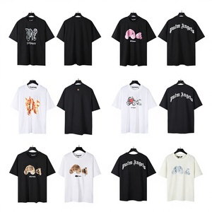 2026 LY Nuove T-shirt all'ingrosso Palm Angel Broken Bear Cartoon da uomo e da donna, a maniche corte, vestibilità ampia, primavera estate, per coppie, in cotone puro 240g - Product Image 2