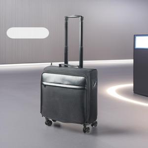 Estuche de Maquillaje Profesional Obox, Caja de Almacenamiento de Cosméticos de Gran Capacidad con Capa Extensible, Apertura con Cremallera, Tela Oxford Negra - Product Image 3