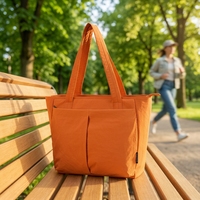 Bolso de Hombro Casual para Mujer, Personalizable, de Alta Calidad, Gran Capacidad, Nuevo, de Nailon, Versátil, Simple, para Viajes, Almacenamiento al Aire Libre, Tipo Tote Abierto