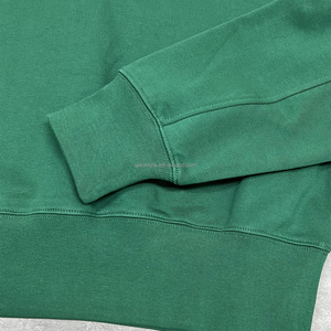 Vente en gros de sweatshirts à capuche ras du cou en coton Fabricant de sweatshirt à col rond avec logo personnalisé Sweat uni surdimensionné pour hommes en éponge française - Product Image 4