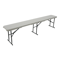Ensemble de salle à manger pliant portable et léger de 6 pieds pour extérieur, jardin, plage, entrée de villa moderne, en plastique moulé par soufflage, durable, pour demi-chambre