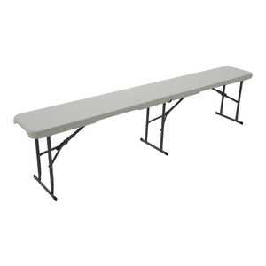 Ensemble <span class=keywords><strong>de</strong></span> salle à manger pliant portable et léger <span class=keywords><strong>de</strong></span> 6 pieds pour extérieur, <span class=keywords><strong>jardin</strong></span>, plage, entrée <span class=keywords><strong>de</strong></span> villa moderne, en <span class=keywords><strong>plastique</strong></span> moulé par soufflage, durable, pour demi-chambre - Product Image 1