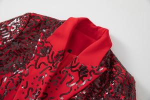 Chaqueta de un solo botón para mujer, elegante, hecha a medida, abrigos transpirables, chaquetas con patrón sólido tejido Abaya - Product Image 6