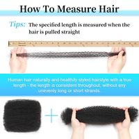 Cheveux humains en vrac Afro Kinky pour tresses torsadées, extensions de micro-locks bouclées 4C, cheveux doux pour tresses torsadées cubaines