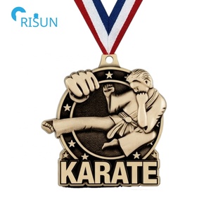 Medalla personalizada de pugilismo en 3D, lucha de boxeo coreana, artes marciales mixtas, medallón de Judo, Karate, Taekwondo, medalla de Karate personalizada - Product Image 5