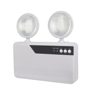Lampu Darurat LED Isi Ulang 6W/10W Dua Kepala dengan Casing Plastik Lampu Darurat Ganda