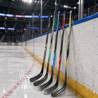 Bâton de hockey sur glace en fibre de carbone ultra léger et durable, 340g-390g, vitesse de swing rapide, performance professionnelle, fabrication OEM directe, personnalisable