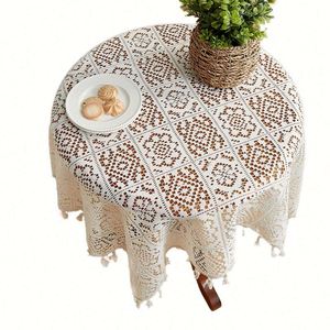 Nappe de réception en dentelle blanche brodée, décoration bohème pour mariage, fête, Saint-Valentin - Product Image 1