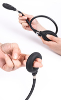 Anneaux péniens gonflables en silicone pour hommes, pompe à pénis, dispositif d'agrandissement, jouets sexuels pour hommes, compression du scrotum, retard de l'éjaculation