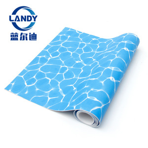 แผ่นรองพื้นสระว่ายน้ำทรงสี่เหลี่ยมผืนผ้า PVC ลายคลื่นน้ำ สำหรับเปลี่ยนในสระว่ายน้ำ - Product Image 5